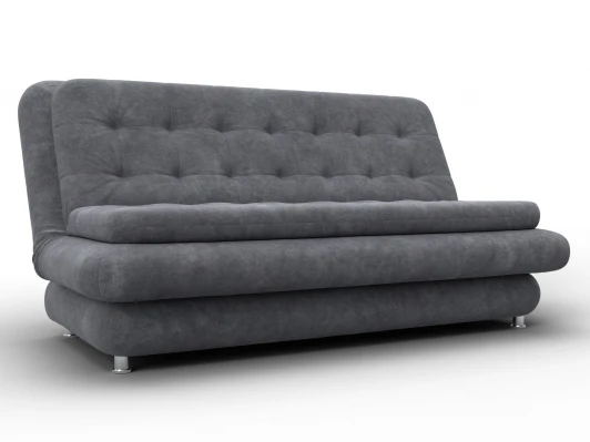 137628 Диван-книжка Лига-123 (Металл,ЛДСП,Брус,Доска,Велюр/Темно-серый) Лига Диванов 137628