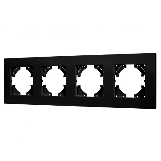 049759 Рамка пластиковая FRM-PERIO-PL-4-BK (Arlight) 049759