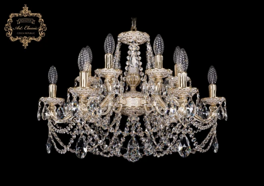 31.03.12.222.C.GW.Sp Подвесная люстра с хрустальными подвесками Art Classic 31.03 31.03.12.222.C.GW.Sp