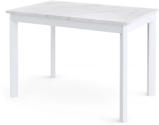 00-00061376 Стол L110 Мрамор белый (ЛДСП EGGER)/Опоры Dikline 00-00061376