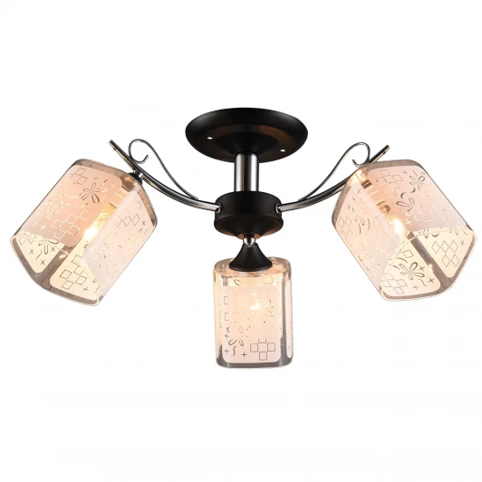 MD.1087-3-S BK+CH Потолочная люстра Imex MD.1087-3-S BK+CH