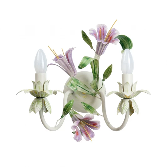 V1116/2A Бра Vitaluce V1116/2A (220V, выключатель, свеча, цветы, листья, природа)