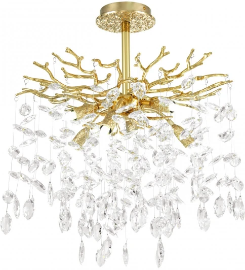 23111.460.6.E14.B GD Потолочная люстра хрустальная на штанге Arte Milano Milano-1 23111.460.6.E14.B GD (220V)