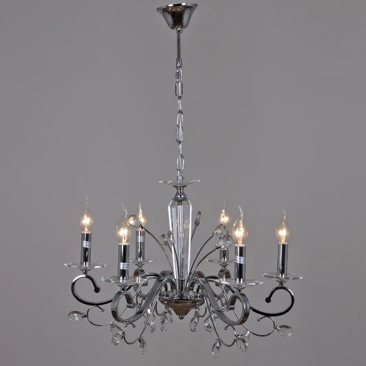 08252-0.4-06 CR Подвесная люстра Reluce 08252-0.4-06 CR (220V, на цепи, подсвечник, свеча)