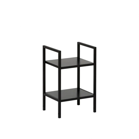4687207095839 Стеллаж Leset Стилвуд 12 узкий, 2 полки 4687207095839 Металл, Черный
