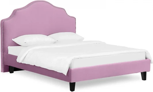 663262 Кровать Queen II Victoria L 1600 ОГОГО (арт.663262), (Ткань/Сиреневый)