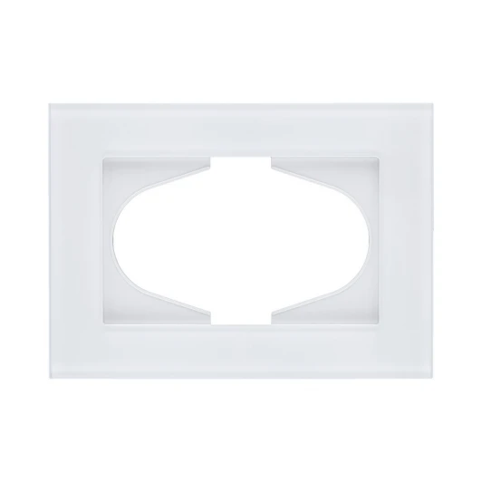 RM120WH Рамка для двойной розетки стекло белый Kollinger Reflex MG RM120WH