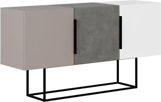 LEV00230 Комод TONTINI CONSOLE LEVE (ЛДСП,Металл/Черный,Серый,Бежевый) арт.LEV00230
