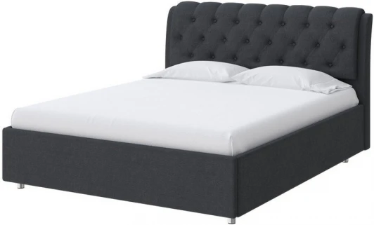 1921359 PROxSON Кровать Chester (Ткань: Рогожка Тетра Графит) 180x200