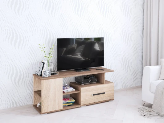 00-00004013 Тумба под ТВ ТЭКС Парус 4, ясень шимо/дуб сонома