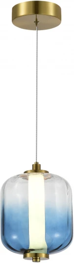 SL1193.323.01 Подвесной светильник ST Luce Summer SL1193.323.01 Латунь/Голубой LED 1*10,8W 3000K