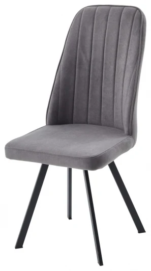 635M06168 Стул ПРОВАНС 360 град. поворот. цвет B28 Темно-серый, велюр / черный каркас M-City 64732