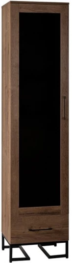 40092925H_Табак Шкаф R-Home витрина Loft Дуб Табак