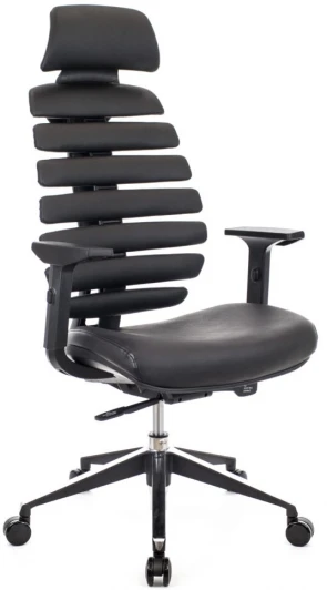 EP-Ergo leather Black Компьютерное кресло Ergo Black кожа черный
