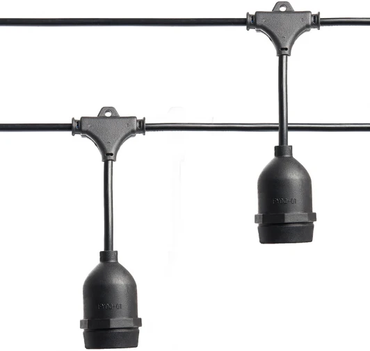 41866 Гирлянда Feron 41866 CL50-25-1 Евро Белт-лайт на подвесах черный IP65 25м