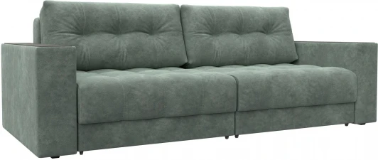 128395 Диван прямой с декором Лига-049 НПБ Лига Диванов (Велюр) арт.128395