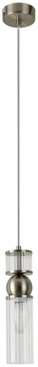 8277/1A Подвесной светильник Lumion Denver 8277/1A сатин никель/прозрачный, металл/стекло Е14 1*40W 220V (на проводе)