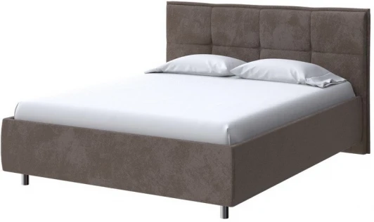 2016620 PROxSON Кровать Lino без основания (Ткань: Велюр Casa Кофейный) 90x190