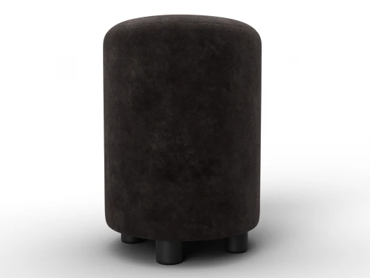 132489 Пуф 001 (ДСП,Фанера/Пластик/Велюр/Коричневый) Лига Диванов 132489