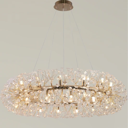 IL5004-28PPA-26 GD BOND Подвесная люстра хрустальная ILLUMICO IL5004-28PPA-26 GD BOND