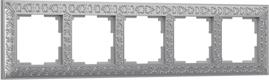 WL07-Frame-05 Рамка на 5 постов (матовый хром) Werkel WL07-Frame-05 (a046429)