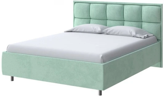 2022396 PROxSON Кровать Chessy без основания (Ткань: Велюр Teddy Мятный) 180x190