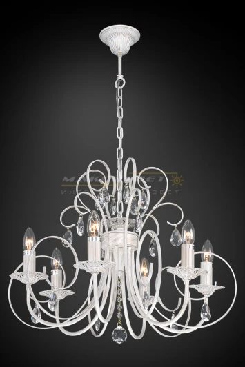 2-4484-6-WH E14 Подвесная люстра Максисвет 4484 2-4484-6-WH E14