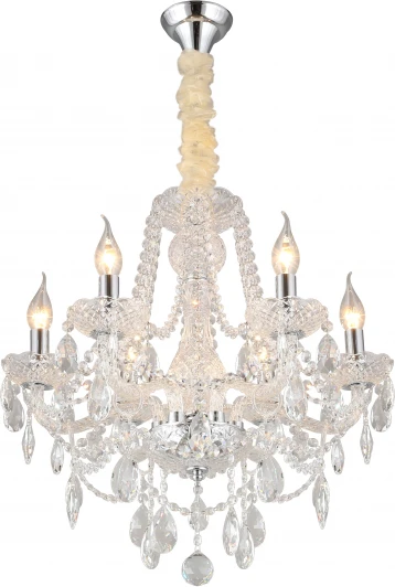 APL.755.03.06 Подвесная люстра Koletta APL.755.03.06 (220V, хрусталь, подвески, на цепи, свеча)