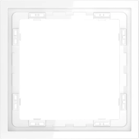 VLS100101 Рамка на 1 пост (белый глянцевый) Voltum S70 VLS100101