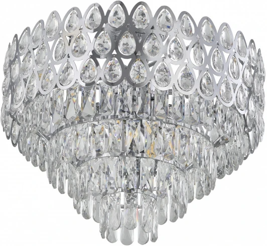 372019/8/50/550 CR Потолочная люстра хрустальная на штанге Arte Milano Sorrento-2019 372019/8/50/550 CR (220V)