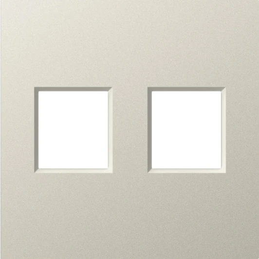 DE86935 Накладка 2-я для розеток RJ45,TV,SAT, матовый кашемир Donel A07 DE86935