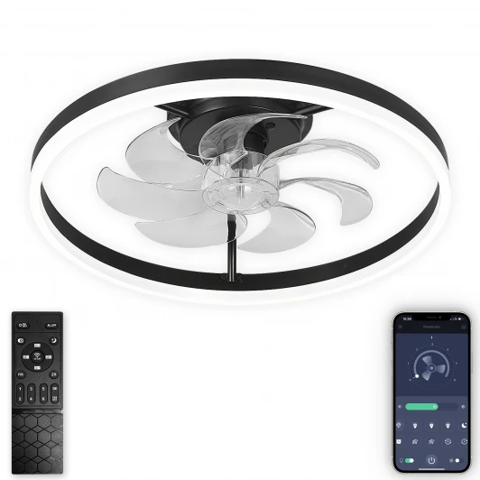 LED LAMPS 81490 Потолочная люстра светодиодная с вентилятором Natali Kovaltseva Ledfan LED LAMPS 81490