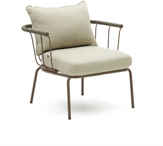 157241 Кресло из ротанга La Forma (ex Julia Grup) Salguer (Зеленый,Коричневый/ Веревка)