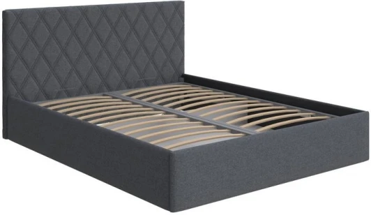 2028195 PROxSON Кровать Fresco с бельевым ящиком (Ткань: Рогожка Savana Grey (серый)) 160x200