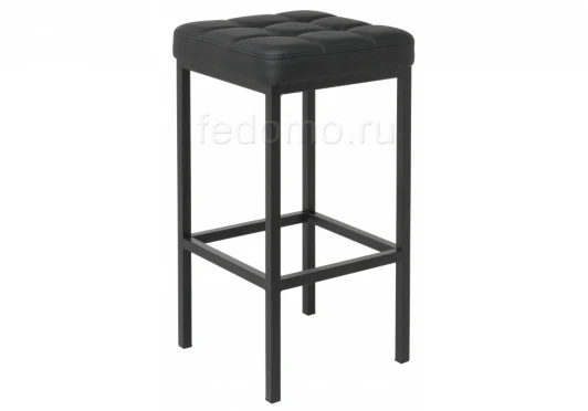 432931 Барный стул Woodville Лофт кожзам d6 / черный матовый 432931
