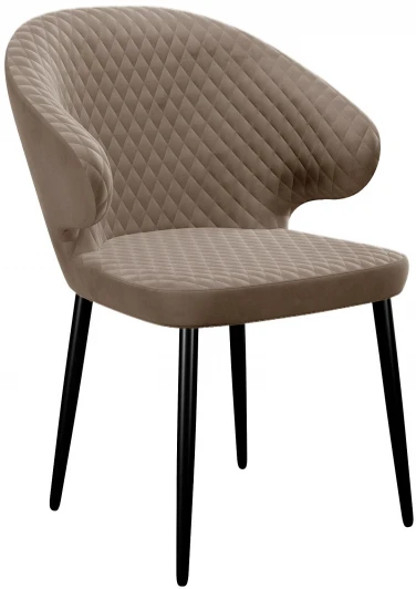 00-00062186 Стул DikLine 355 микровелюр Z48 капучино, ножки черные
