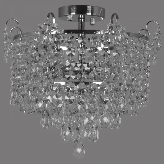 90192-0.3-06 CR Потолочная люстра хрустальная на штанге Reluce 90192-0.3-06 CR (220V)