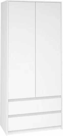 528274 Шкафы Woodville Идена ШК06-900 ЛДСП белое / ЛДСП белое