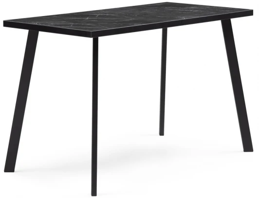 489731 Стол деревянный Woodville Тринити Лофт 120х60х75 25 мм креатель / матовый черный 489731