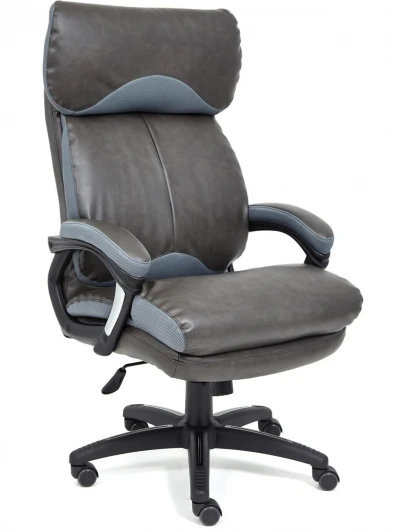 14126 Кресло DUKE (Искусственная кожа,Ткань/Черный,Серый) Tetchair арт.14126