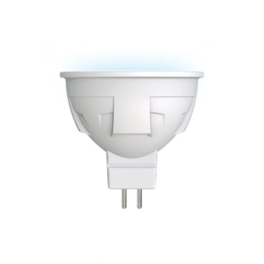 LED-JCDR 6W/NW/GU5.3/FR PLP01WH картон Лампочка светодиодная полусфера белая GU5.3 6W 4000K Uniel LED-JCDR 6W/NW/GU5.3/FR PLP01WH