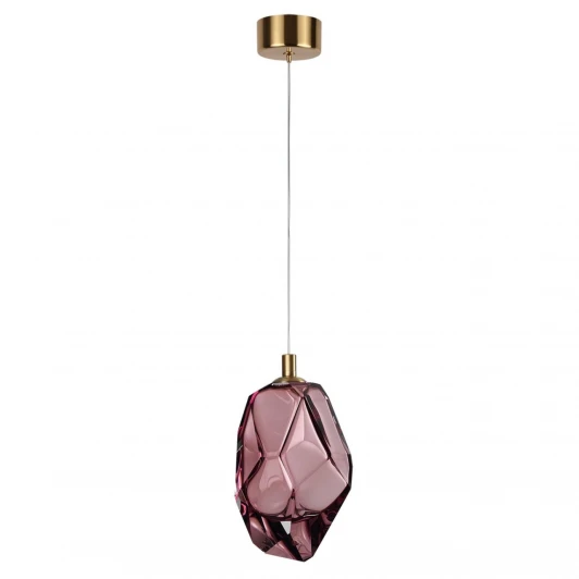 7113/4LA Подвесной светильник Odeon Light Gemme 7113/4LA сиреневый/винное стекло/металл IP20 LED 4W 300Лм 3000K 200° 220V