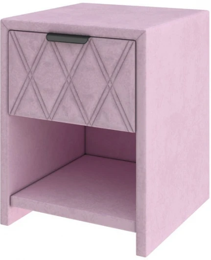 2028078 PROxSON Тумба Side (Ткань: Велюр Teddy Розовый фламинго) 44x45