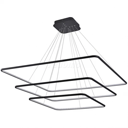 S111024/3SQ 160W Black In Люстра подвесная светодиодная Donolux, 3 плафона, 160W, черный с белым