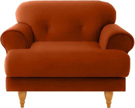 339946 Кресло Italia ОГОГО (арт.339946), (Ткань/Оранжевый)