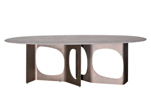 58DB-24236 Стол обеденный Травертин (Travertine), столешница травертин 240*110*76см Garda Decor 58DB-24236