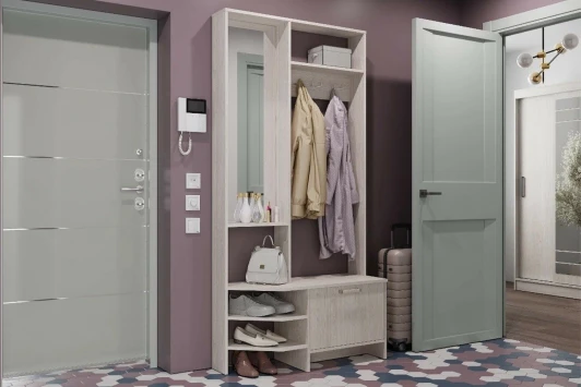 00-00130078 Прихожая БТС Тео ПР-01, ясень белый