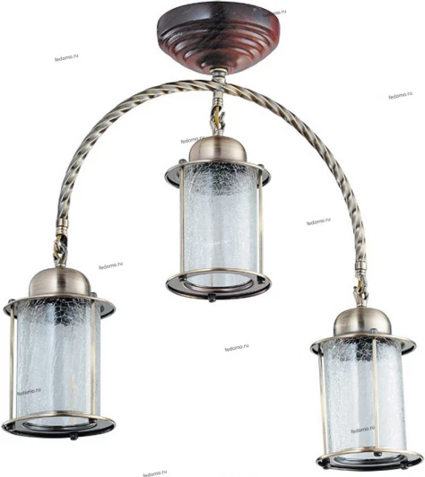 828-03-52 красное дерево+бронза Потолочная люстра N-Light 828 828-03-52 красное дерево+бронза