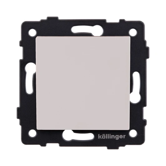 REA-S-003CM Выключатель 1-клавишный проходной 10А/250В кашемир матовый Kollinger REA-S-003CM для Aspekt, Eleganz, Reflex