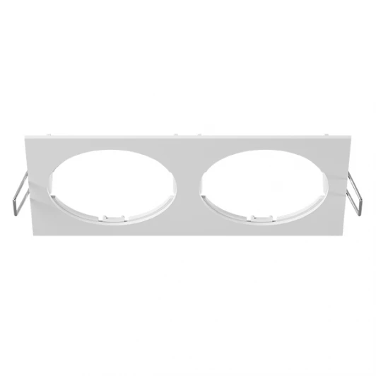 217526 Рамка для двух встраиваемых светильников Lightstar Intero, прямоугольник, белый